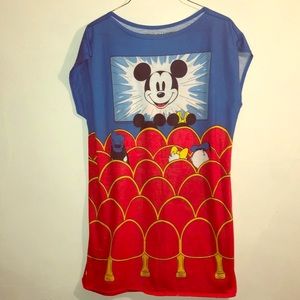 Disney all over printed long t shirt no size